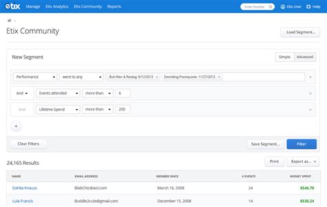 Etix Order Lookup