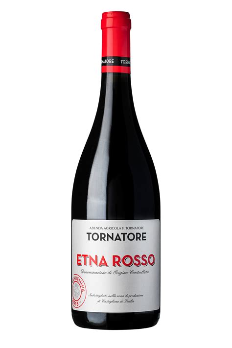 Etna rosso wine. Etna is all about power and elegance, conquering the international spotlight due to Etna wines. Etna Rosso is a “volcanic” dry red wine produced with two types of Nerello grapes grown at the foot of Mount Etna that give it a warm, fresh, berry flavor that is distinctly acidic. The prestigious Etna DOC is well-known for 