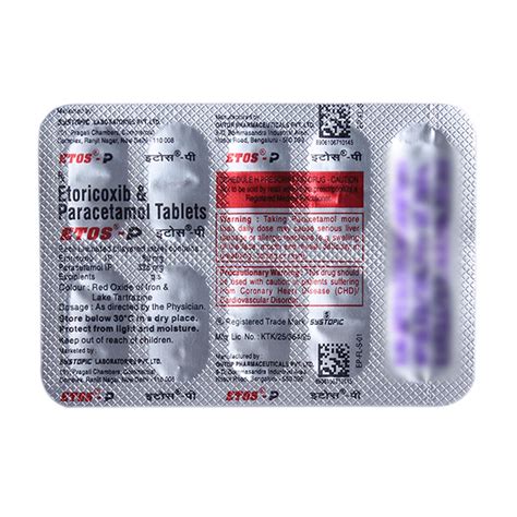 Etos P 60mg/325mg Tablet: View Uses, Side Effects, Price …