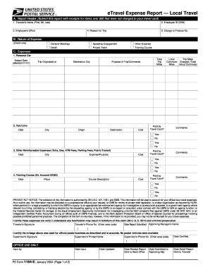 travel expenses and enter into eTravel. File locally. 3 years 1164 Claim for Reimbursement for Expenditures on Official Business Complete this form to reimburse an employee for nonrecurring travel when eTravel or web alias is not an option. 2 plus current fiscal year 1164-A Claim for Reimbursement for Postal Supervisors . 