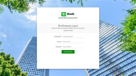 Etreasury td bank. TD eTreasury. TDFX. TD Bank Trade. Asset Based Lending. TD Digital Express. MyDocuments. Return to Nav. All Loan Officers. NY. New York. 1 Vanderbilt Avenue; ... You can trust TD Bank to deliver a superior lending experience. Whether you’re purchasing or refinancing, we provide straightforward, easy-to-understand products and advice, … 