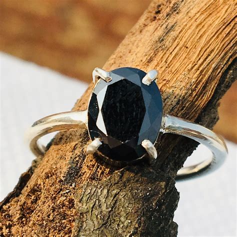 Silver Oval Onyx Ring , Natural Black Onyx Ring , Minimalist Ring , Handmade Women Onyx Ring , 925k Sterling Silver Onyx Ring. (2.3k) $46.75. $55.00 (15% off) FREE shipping. .