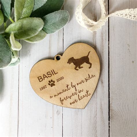 Personalised Dog Memorial Christmas Ornament - Christmas Tree Hanging Ornament - Pet Memorial Ornament - Dog Lovers Memorial Gift - Ornament. (1.8k) £4.39. £7.99 (45% off) Personalised Dog Memorial Print, Custom Dog Owner Gift, Custom Pet Memorial Portrait, Personalized Gift For Him, Dog Lovers Gift. Pet Loss.. 