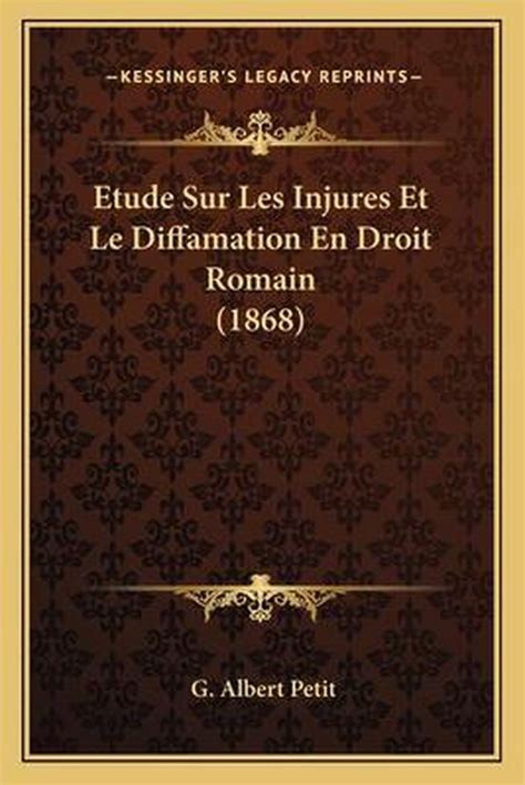 Etude sur les injures et la diffamation en droit romain. - Numerical methods for engineers 6th edition chapra solution manual.