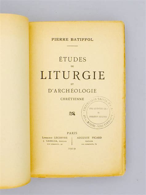 Etudes de liturgie et d'archeologie chretienne. - Answers for lunch money readers guide.