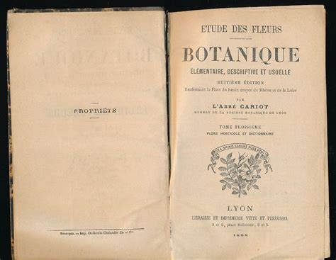 Etudes des fleurs botanique, élémentaire, descriptive et usuelle. - Handbook on injectable drugs 10th edition.