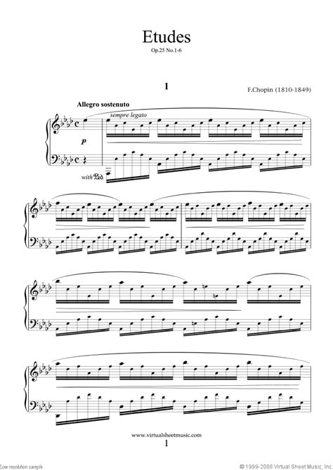 Read Etudes Piano Solo By Frdric Chopin