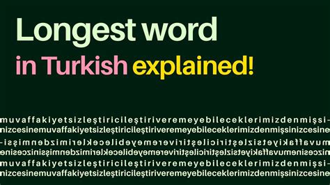 Etymological Origins of Turkish Long Words