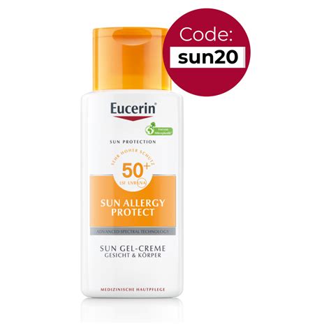 Eucerin Sun Allergy Protect Sun Creme-Gel LSF 50+ 150 ml - apolux