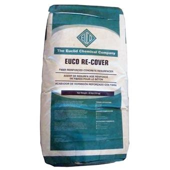 Euclid EUCO RE-COVER 40 lb. Bag Solid Gray Fiber Reinforced Concrete ...