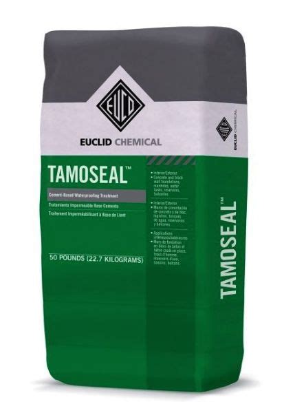 Euclid tamoseal gray. .  TAMOSEAL FOUNDATION COATING is a cement based water-...
