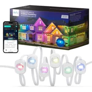 Eufy permanent outdoor lights. eufy Permanent Outdoor Light E120, 100ft with 60 Dual-LED RGB and Warm White Eave Lights, App Control, AI Light Design, Endless Themes for Halloween, Christmas Decor, Works with eufy cameras 4.1 out of 5 stars 41. Top deal -33% $199.99 $ 199. 99 ... 