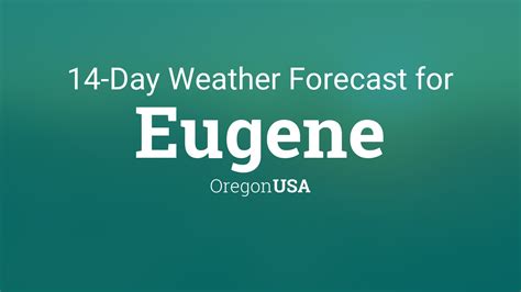 Eugene, OR 10-Day Weather Forecast Weather Underground