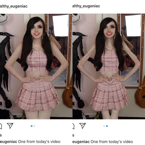 Eugenia cooney healthy. Eugenia Cooney Distinctive Features: Slim Body Frame. Often wears Black clothing. Eugenia Cooney Body Measurements: The complete YouTuber Eugenia Cooney measurements are listed below including her height, weight, bust, waist, hip and shoe size details. Height in Feet: 5’ 7”. Height in Centimeters: 170 cm. Weight in Kilogram: 36 kg. 