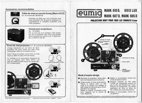 Eumig mark 610 d projector service manual. - Serie di manuali sui parametri dei semiconduttori.