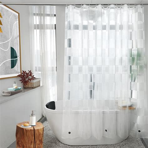 EurCross 72 x 84 inch Extra Long Clear Shower Curtain or Liner