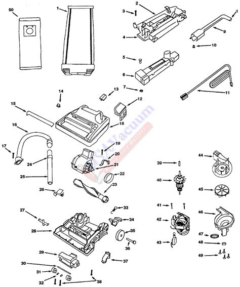 Eureka Upright Vacuum Replacement Parts For Model 5550A . We Sell 