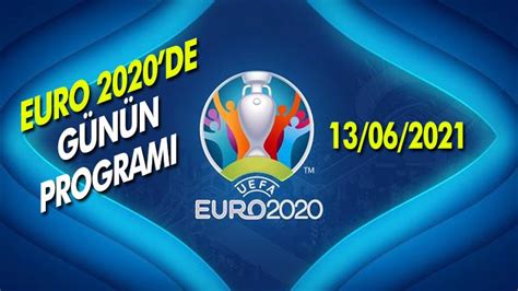 Euro 2020 günün programı