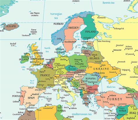 Historical Map of Europe & the Medite