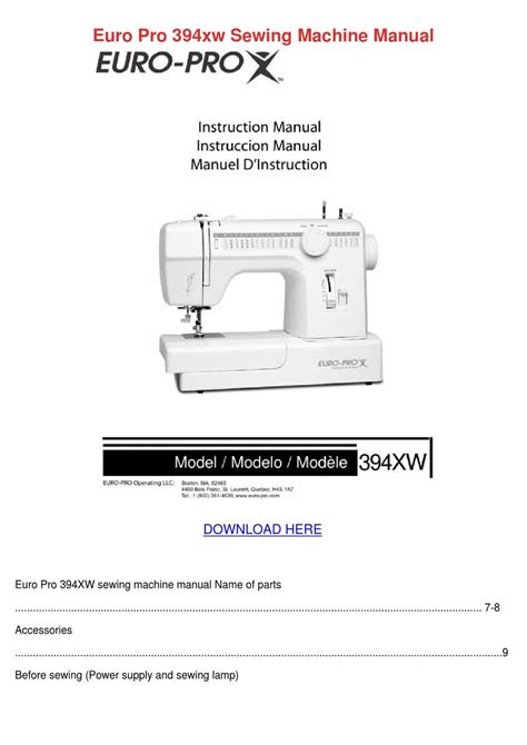 Euro pro sewing machine repair manuals. - Il mondo ebraico nel racconto di babel'.