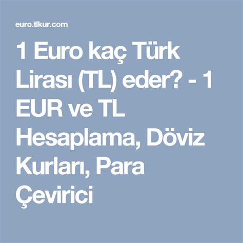Euro türk lirası çevirici