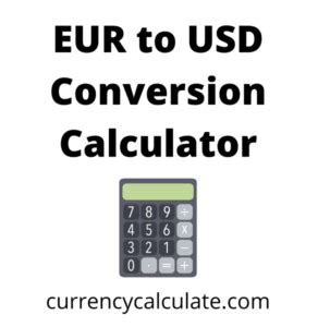 Euro to dollar conversion calculator by date.  This simple currency convert...