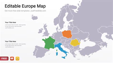 Europe Editable PowerPoint Map