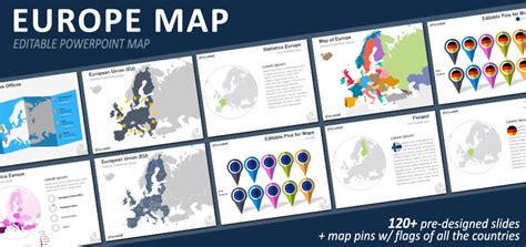 Europe Map Powerpoint Template Showeet