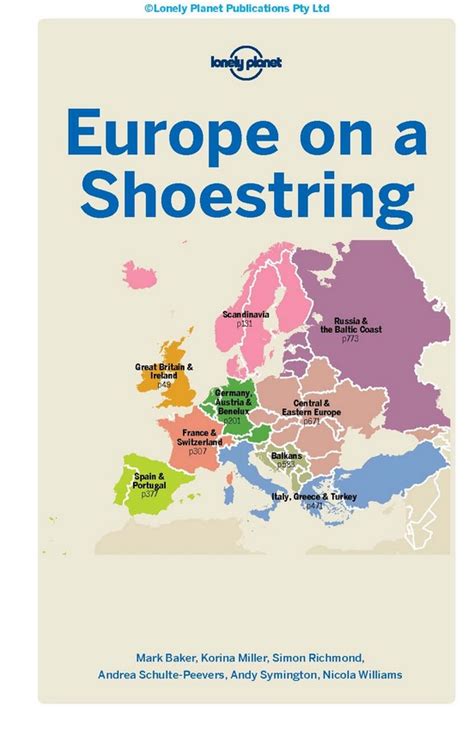 Europe on a shoestring travel guide. - Tu vida tiene sentido dario lostado.
