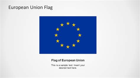European Union Flag for PowerPoint SlideModel