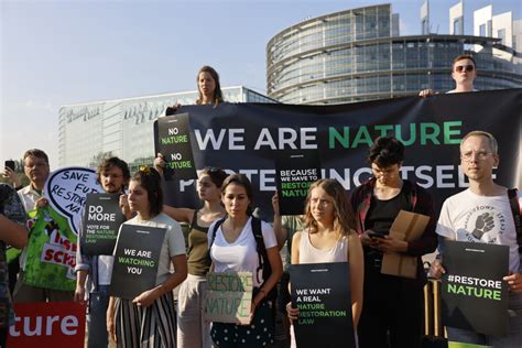 European Union lawmakers back a major bill to protect nature and fight climate change