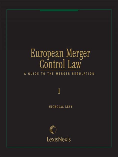 European merger control law a guide to the merger regulation. - La marmita de las historias : los cuentos al revés.