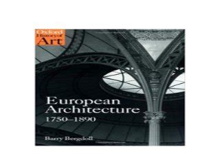 Read European Architecture 17501890 Oxford History Of Art By Barry Bergdoll