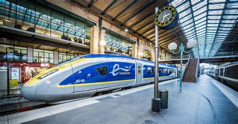 Eurostar train. Take a direct Eurostar train from Paris to London in just 2 hours and 17 minutes. From €44. One way*. 2hrs 17mins. No airport transport, no time wasted. City centre. to city centre travel. Train. Paris to london. 
