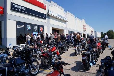 Eurotek Oklahoma City. 4.0 (9 reviews) Claimed. $$ Motorcycle Dealers, Motorcycle Repair, Motorcycle Gear. Edit. Closed 9:00 AM - 6:00 PM. See hours. See all 22 photos. Write a review.. 