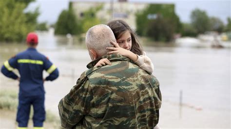 Evacuation orders are in place in central Greece as a river bursts its banks and floodwaters rise