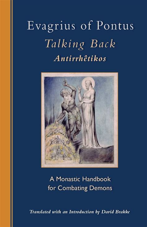 Evagrius of pontus talking back a monastic handbook for combating demons cistercian studies. - ©ber die verh©ơtung der infektion mit den erregern der krebsgeschw©ơlste.