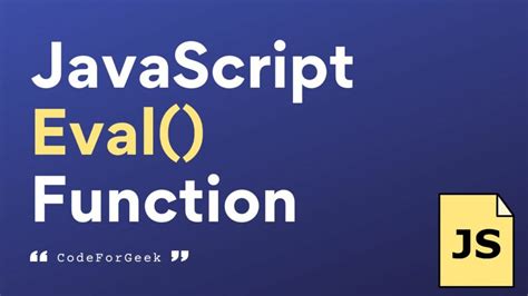Eval js.  Eval() takes a string and attempts to eval () Warning: Executing ...