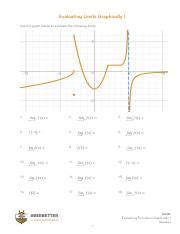 Evaluating limits graphically 1 worksheet answers tutorbee.  Use the gra...