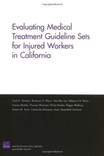 Evaluating medical treatment guideline sets for injuried workers in california. - Kobelco sk115sr hydraulikbagger optionale anbaugeräte teile manuell herunterladen yv01 00101 s3yv01801ze01.
