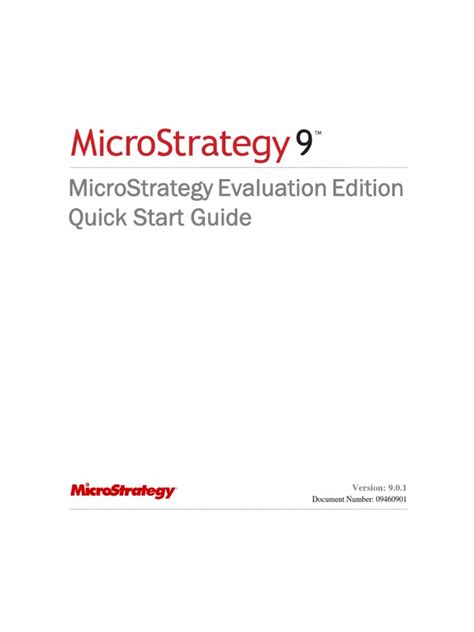 Evaluation guide windows for microstrategy 9 5 by microstrategy product manuals. - Guida di riferimento per master cam x4.
