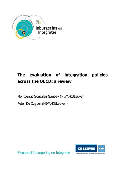 Evaluation of the Integration Policy in China: Does the Integration …