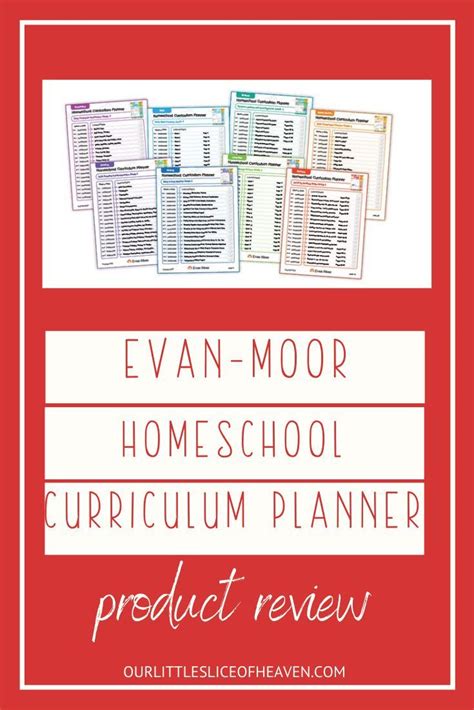 Evan-Moor Homeschool Curriculum Planner : Product Review