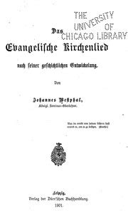 Evangelische kirchenlied nach seiner geschichtlichen entwicklung. - George washingtons 1791 southern tour history guide.