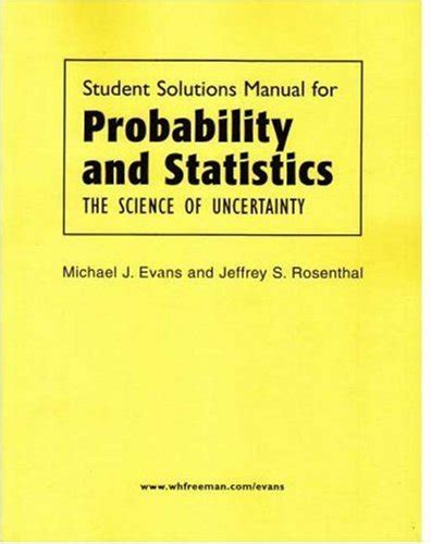 Evans rosenthal probability statistics solutions manual. - Purpose driven life session 2 study guide.