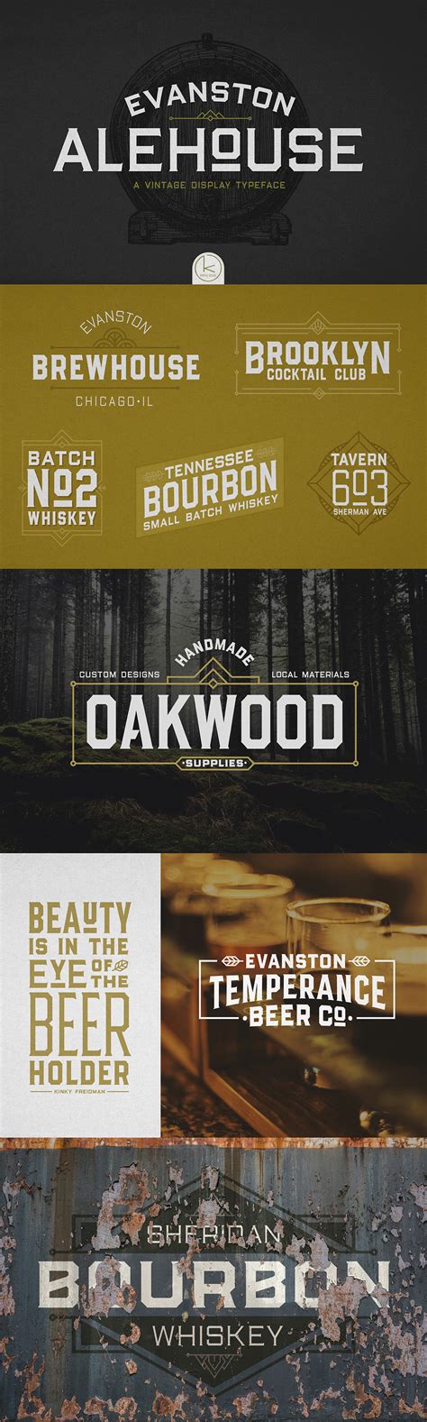 Evanston Alehouse Family Serif Fonts ~ Creative Market