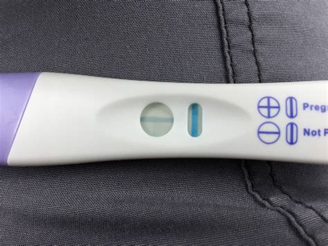 Evap line on equate pregnancy test. A nice little positive Clearblue digital test. Positive Clearblue Digital test strip with two lines. As you can see, that test line is unmistakably positive. If your test says "not pregnant" but the inside of your test looks as bold and bright as that one above then I … 