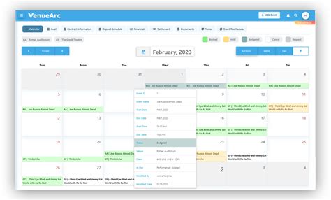 Event/Booking Calendar