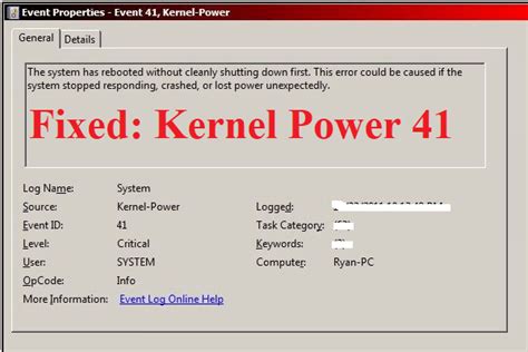 Event 41 kernel power. Windows 11- Microsoft-Windows-Kernel-Power Event ID: 41 BugcheckCode 30. I have had multiples kernel power errors for the past two weeks while gaming, thought it was due to a faulty psu so i purchased another one, but experienced my first bsod after taking out my old one and putting in a new one. 