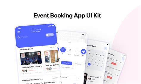 Event Booking App UI Figma